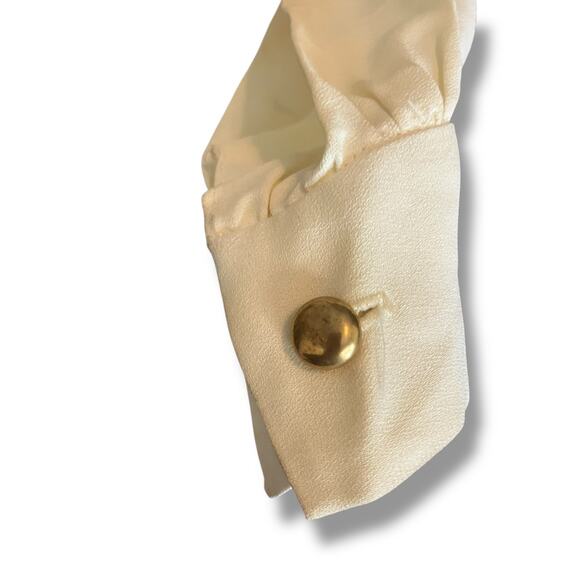 Vintage Mod Red White Blue Dress w/ Peter Pan Collar & Bronze Buttons - Picture 5 of 12